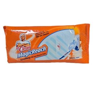 Mr Clean Magic Reach Scrubbing Tub & Shower - 7 Refill Pads - New Open Package